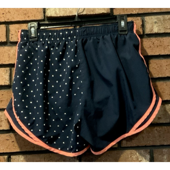 Nike Dri-Fit Womens Navy Blue Athletic Running Shorts With Stars Size L - Picture 3 of 5